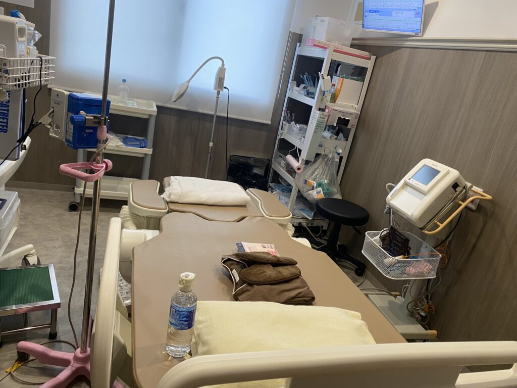 出産した分娩室の写真